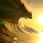 Wave,At,Sunrise,From,Hurricane,Season,In,Puerto,Rico.